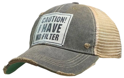 Caution! I have no filter hat