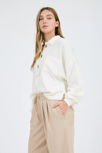 Off White Collared Buttondown