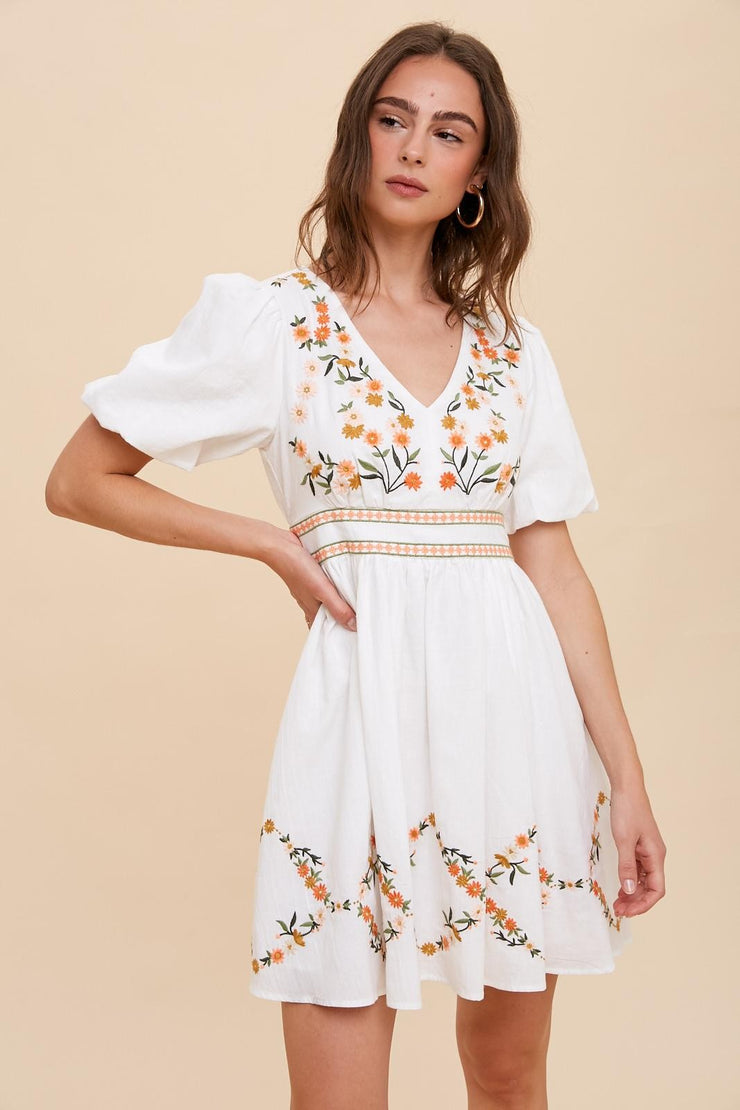 Tully Embroidered Dress