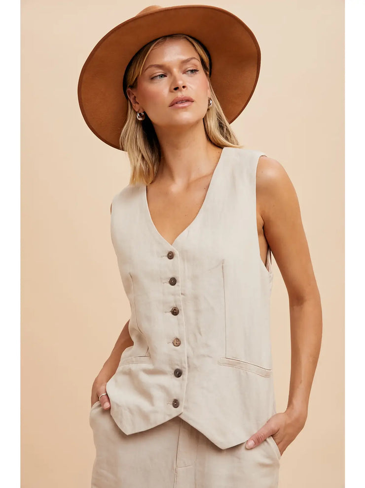 Lexi Linen Vest