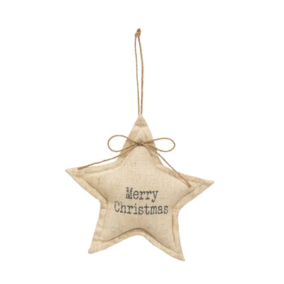 Merry Christmas Star Ornament