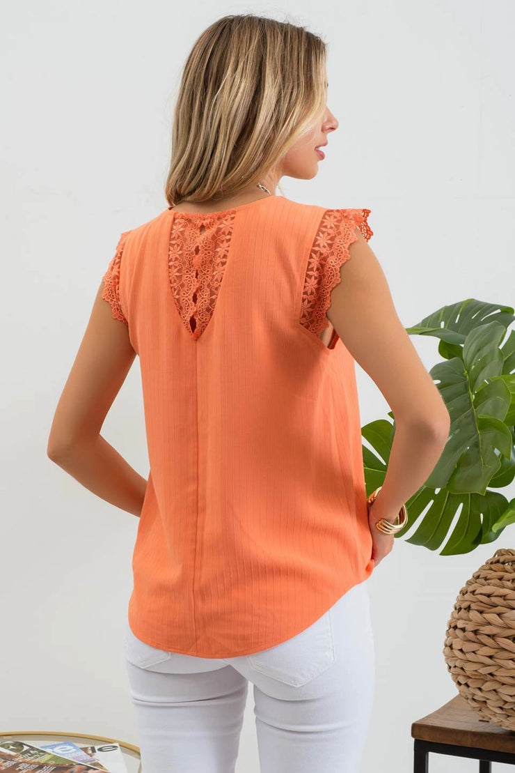 Cantaloupe Gretchen Top