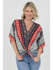 Americana Pattern Blouse