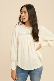 Buttercream Louise Blouse