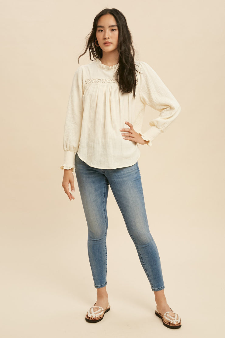 Buttercream Louise Blouse