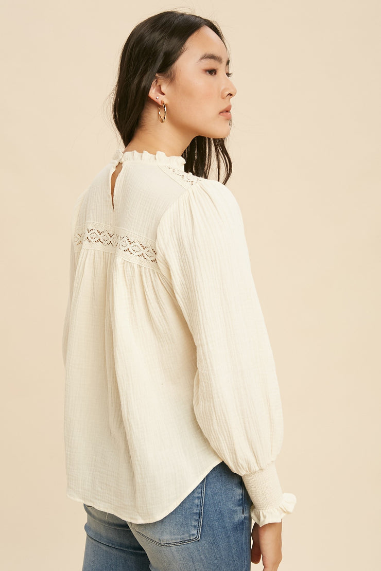 Buttercream Louise Blouse