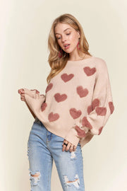 Fluffy Heart Sweater