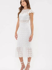 Isla Eyelet Lace Dress