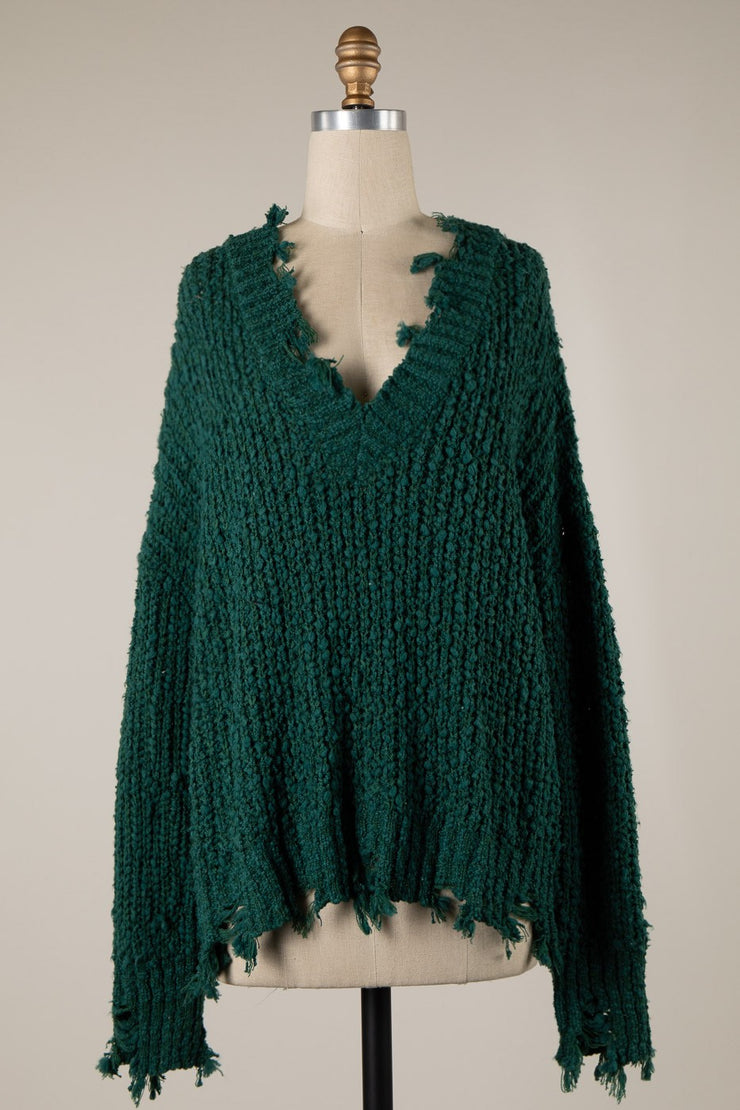 Chelsea Chenille Teal Sweater