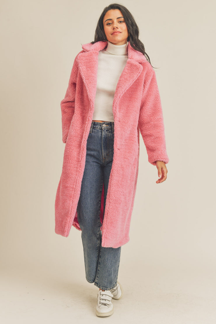 Lucy Pink Teddy Jacket