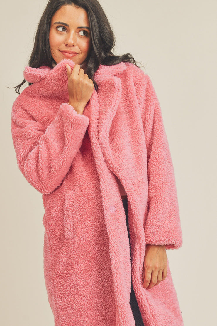 Lucy Pink Teddy Jacket