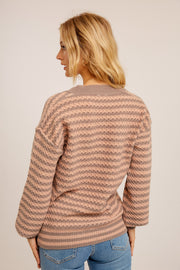 Fawn Zig Zag Sweater