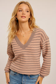 Fawn Zig Zag Sweater