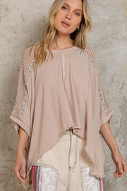 Trevor Taupe Blouse