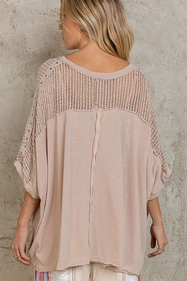 Trevor Taupe Blouse