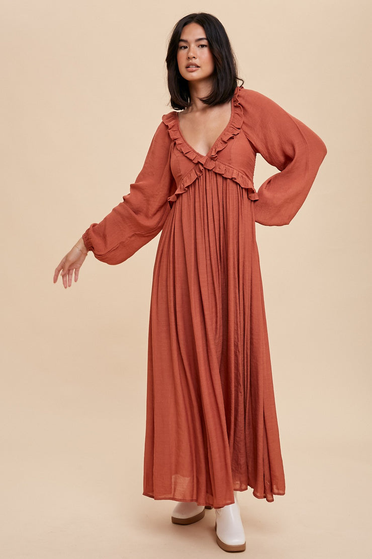 Take Me Out Terracotta Maxi