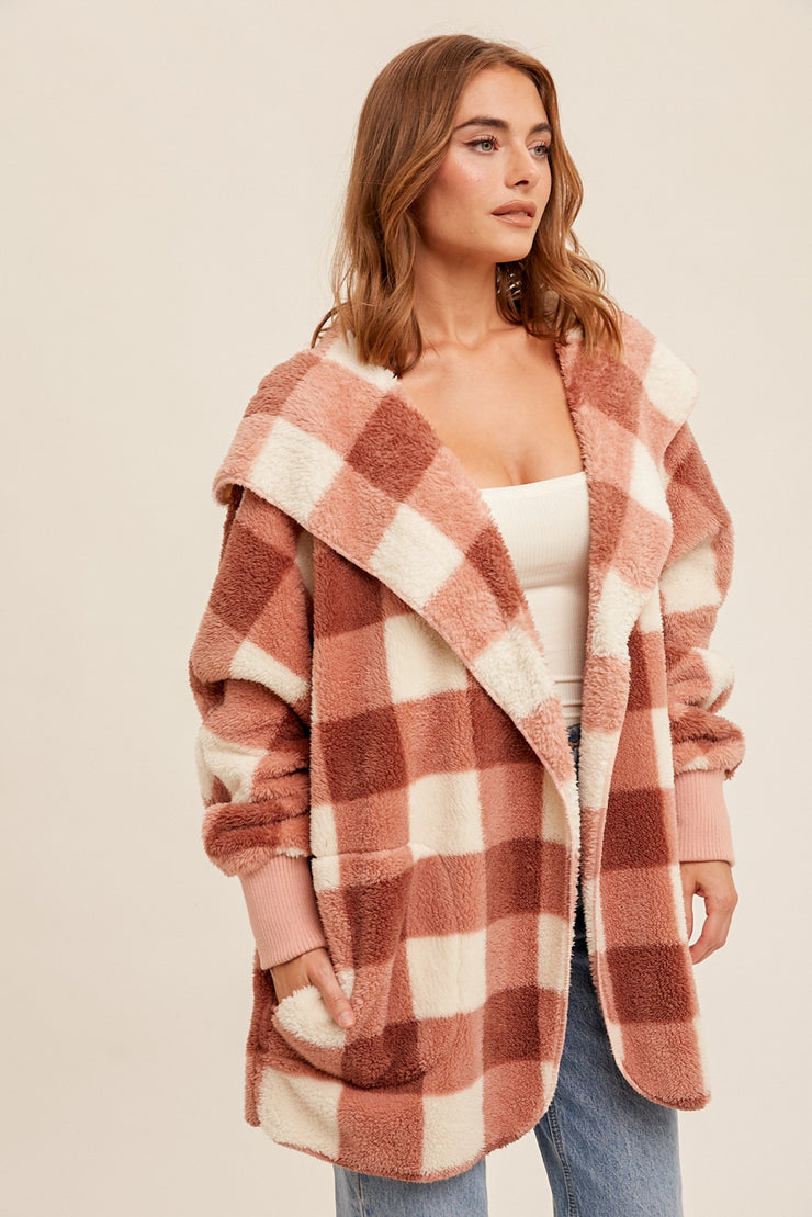 Pippa Rose Check Sherpa