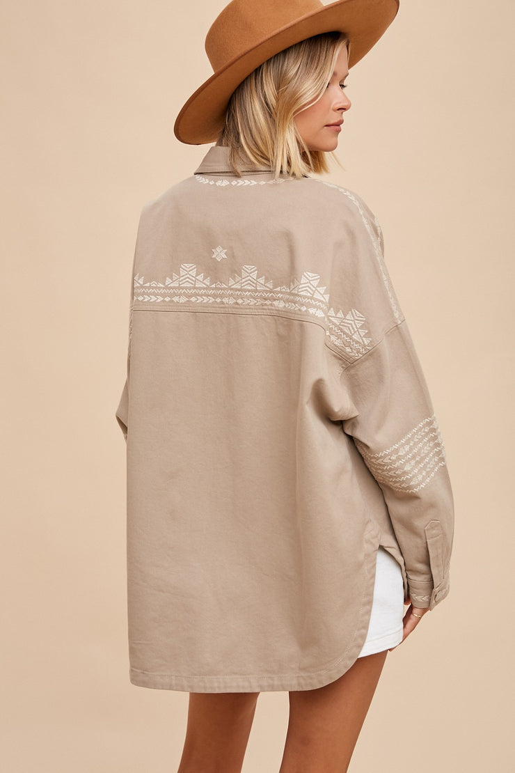 Embroidered Utility Jacket