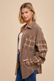 Emma Mocha Plaid Shacket