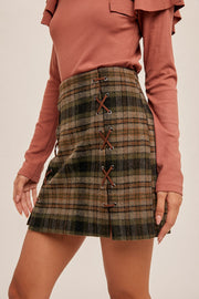 Dion Plaid Skirt