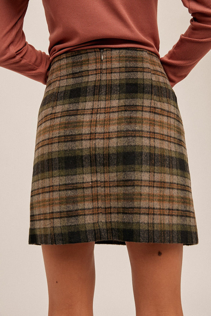 Dion Plaid Skirt