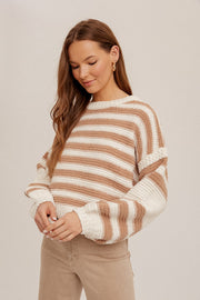 Chenille Striped Sweater