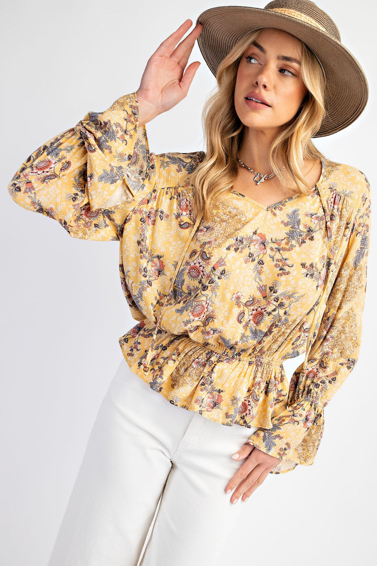 Mimosa Flower Blouse