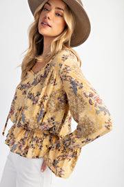 Mimosa Flower Blouse