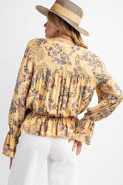 Mimosa Flower Blouse