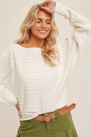 White Stacey Sweater