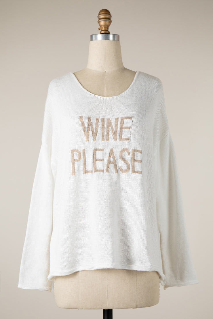 Wine Please Sweater