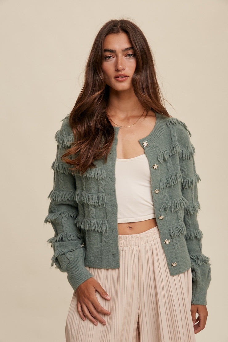 Rae Fringe Cardigan