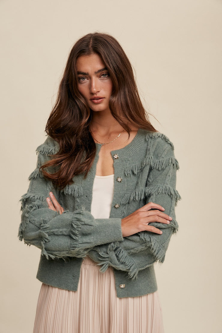 Rae Fringe Cardigan