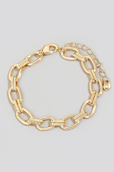 Textured Chain Bracelet