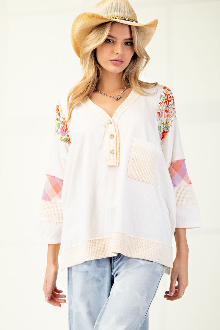 Mixed Slub Henley