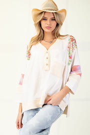 Mixed Slub Henley