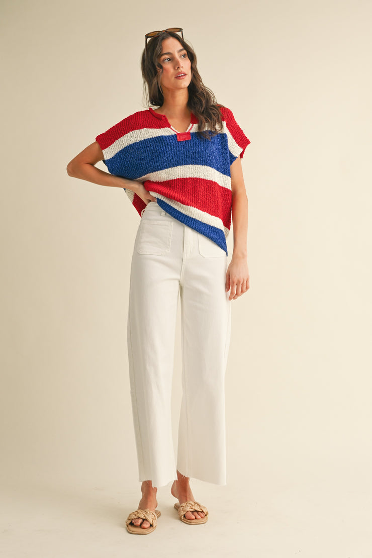 American Dreams Sweater Blouse