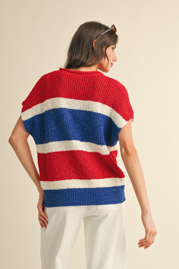 American Dreams Sweater Blouse