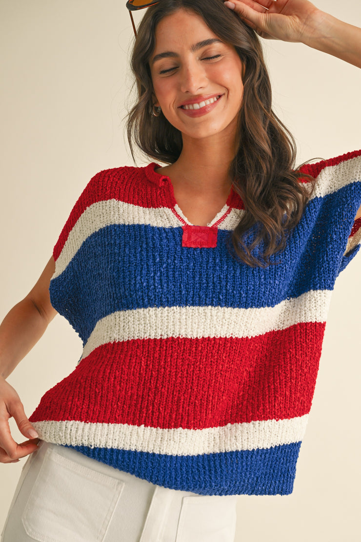 American Dreams Sweater Blouse