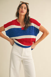 American Dreams Sweater Blouse