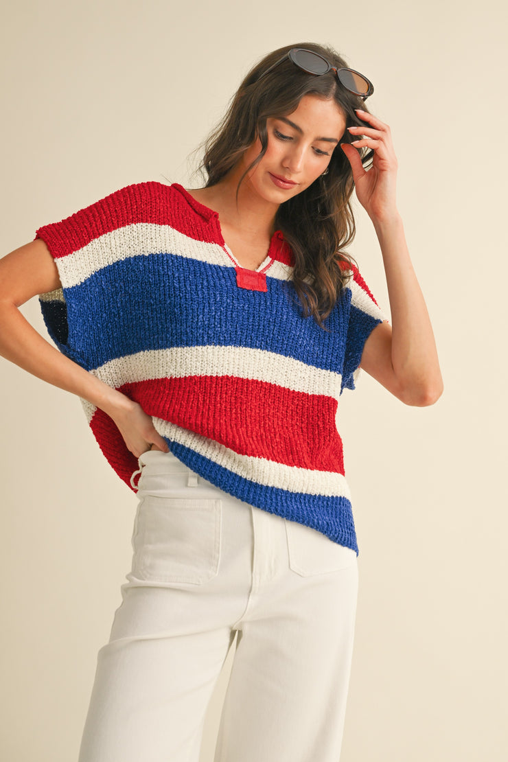 American Dreams Sweater Blouse