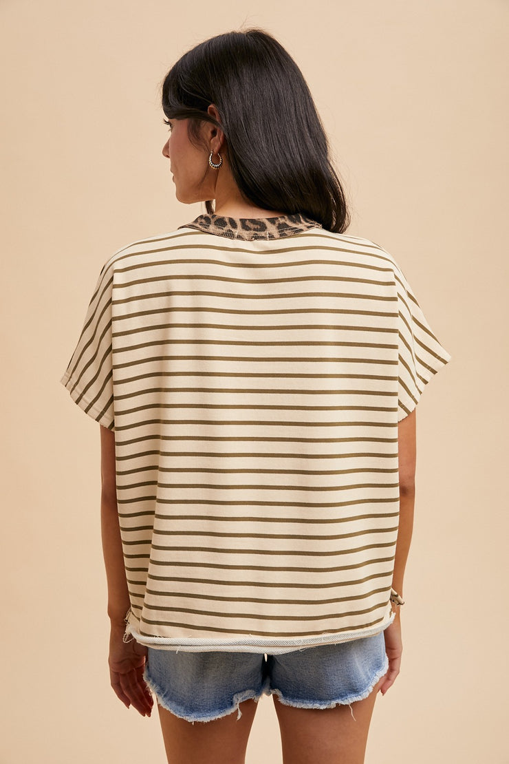 Leopard Combo Tee