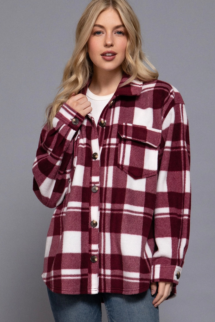 Cranberry Frost Plaid