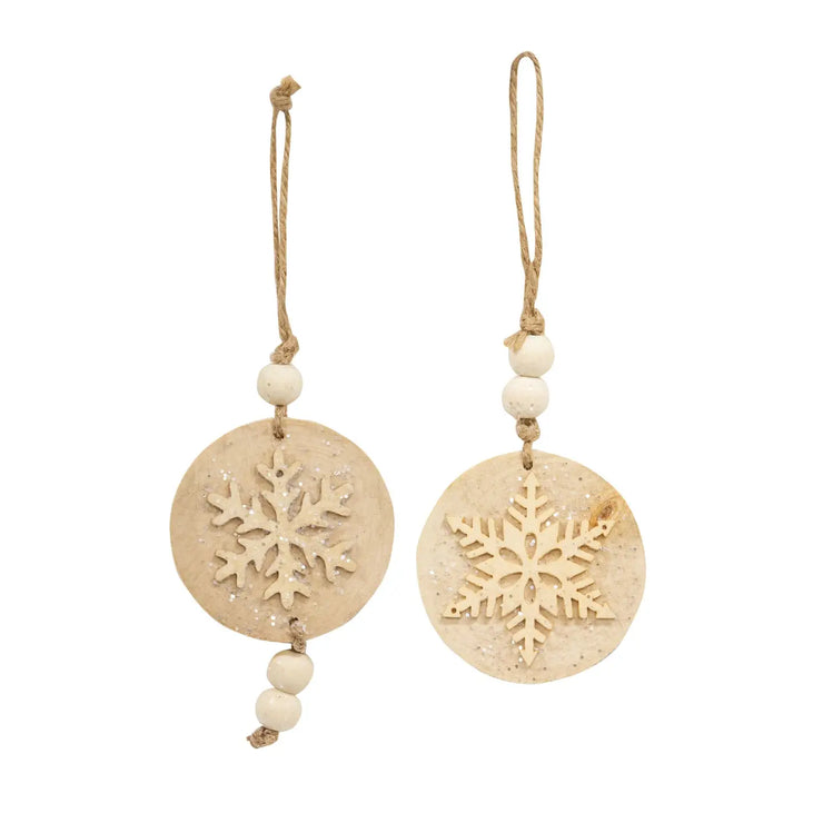 Round Snowflake Ornament