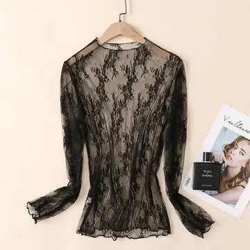 The Midnight Veil Mesh Top