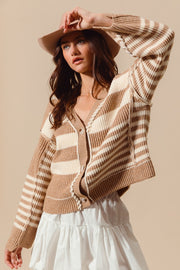 Twist & Shout Taupe Sweater