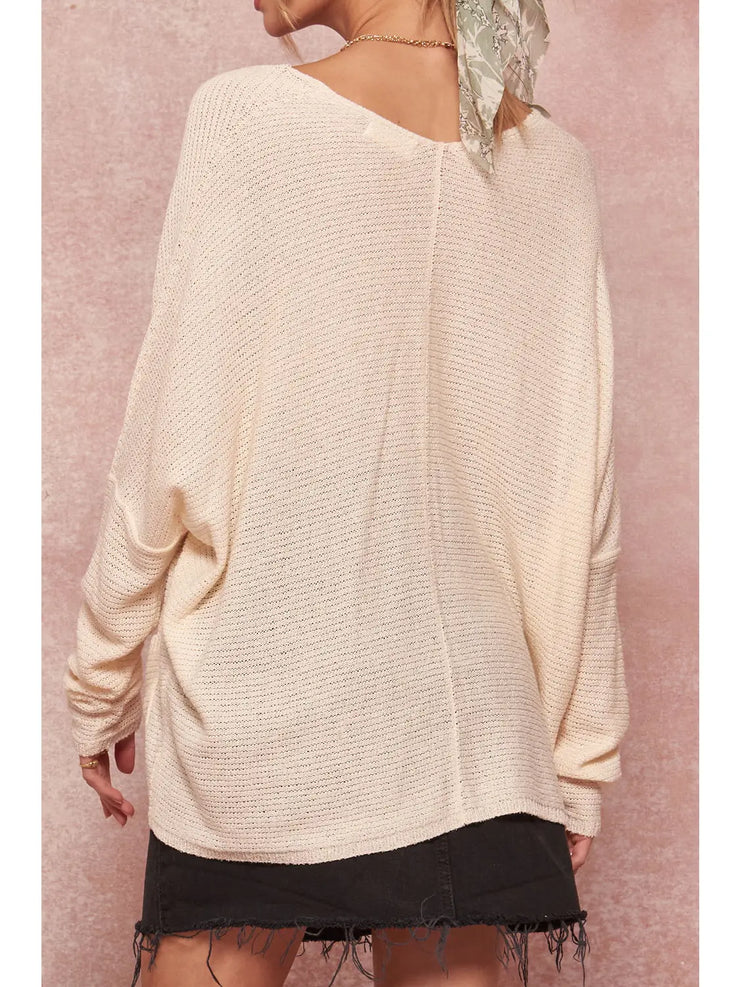 Ollie Cream Oversized Sweater