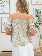 Floral Off The Shoulder Blouse