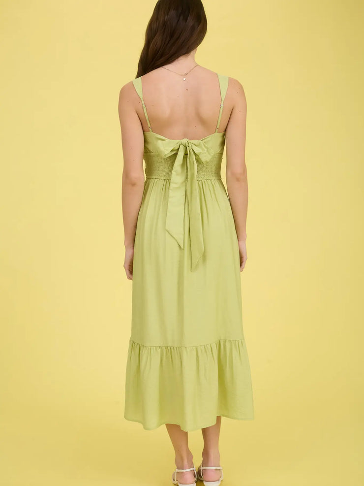 Smocked Kiwi Dress