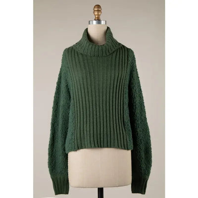 Olive turtleneck Sweater